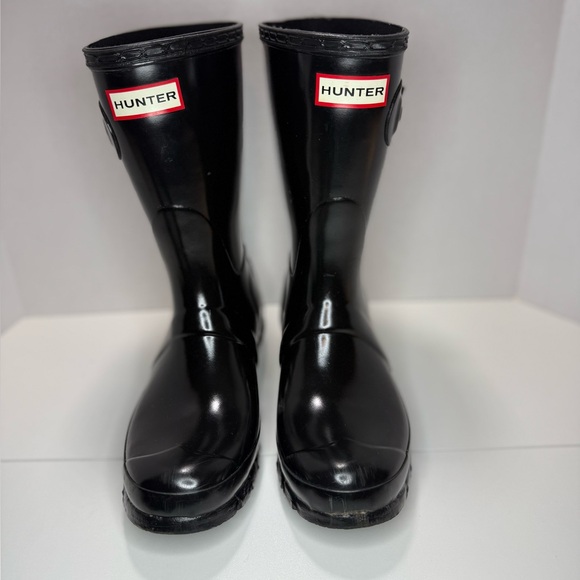 Hunter Shoes - Hunter Black Rain Boots women's size 6